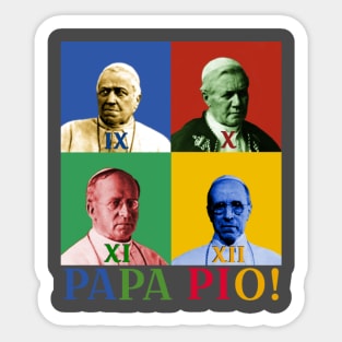 PAPA PIO! Sticker